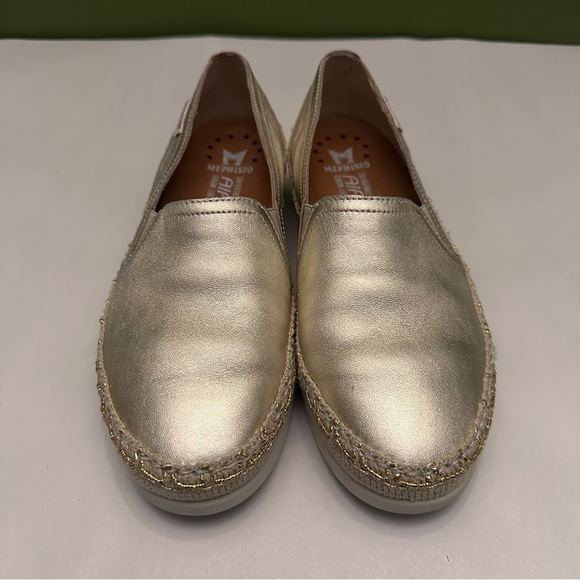Mephisto Valina Gold Leather Slip On Sneaker - Size 36 US 6 - Picture 2 of 5